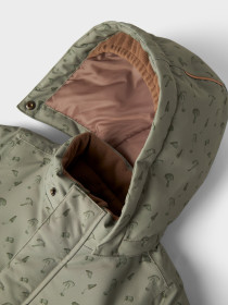 LIL ATELIER Vinterjakke SNOW10 Overland Trek Mushroom